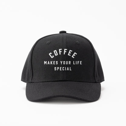 COFFEE MAKES YOUR LIFE SPECIAL キャップ black image