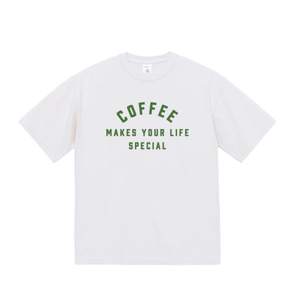 COFFEE MAKES YOUR LIFE SPECIAL マグナムウェイト ビッグシルエット Tシャツ 9.1oz white image