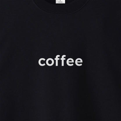 coffee ロゴ刺繍スウェット black image