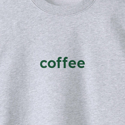 coffee ロゴ刺繍スウェット gray image