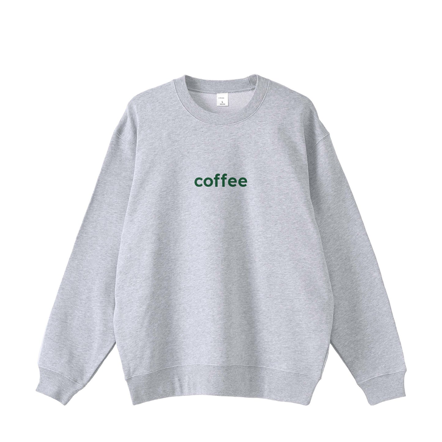 coffee ロゴ刺繍スウェット gray image